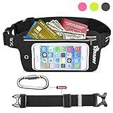 Adjustable Running Belt-Waterproof Fanny Pack with Touch Screen, Waist Bag Fits iPhone 6S,7,7 plus, Samsung Galaxy S8 ,S8+, Perfect for Hiking, Running, rock Climbing,Fitness,travel