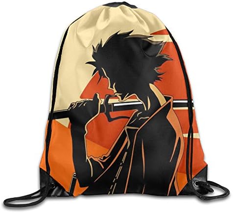 Samurai Champloo Sunset Drawstring Bag, Drawstring Backpack, Sport Bag, Gymsack, Sackpack, Shoulder Bags For Men Women Teenager Juvenile Adolescent, Size: 17 Inch X 14 Inch