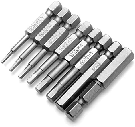 DAOKI 50mm 1/4 Inch Hex U-shaped Head Screw Driver Bits Magnetic Tip New 8 Pcs /Set Triangle Screwdriver S2 Steel Shank