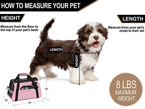 ToysOpoly Premium Pet Travel Carrier, Airline Approved, Soft Sided with Fleece Bed Mats, Perfect for Small Dogs, Cats, Birds, Rabbits, and Chicken (Black) - Thumbnail 6