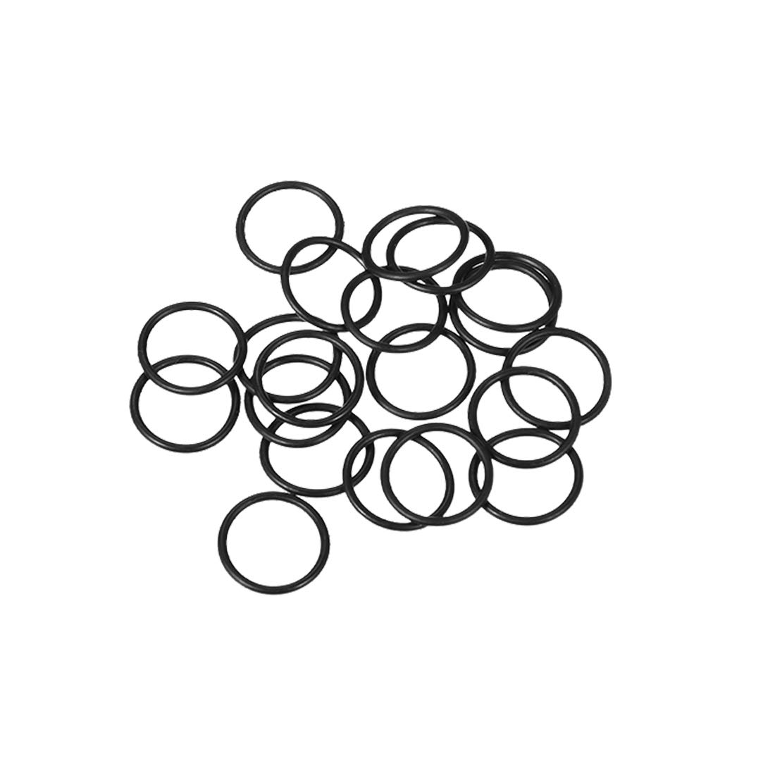 sourcing map Nitrile Rubber O-Rings 10mm OD 8mm ID 1mm Width, Metric Sealing Gasket for Automotive Machine Plumbing, Pack of 20