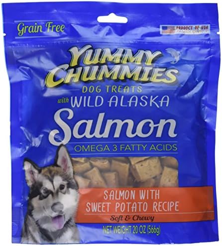 Yummy Chummies Grain Free Wild Alaska Salmon and Sweet Potato Dog Treats