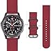 Fintie Bands Compatible with Samsung Galaxy Watch 3 45mm / Galaxy Watch 46mm / Gear S3 Classic/Frontier, Soft Woven Nylon Band 22mm Quick Release Adjustable Replacement Sport Strap, Red