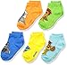 Disney Boys' Little Boys' 5-Pack Lion Guard Socks, Assorted, 5-6.5