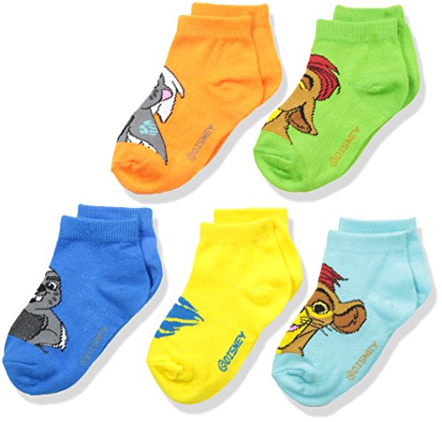 Disney Boys' Little Boys' 5-Pack Lion Guard Socks, Assorted, 5-6.5