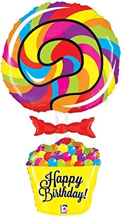 Lollipop Birthday Foil Balloon