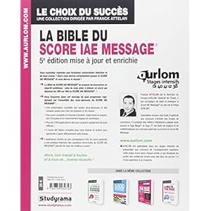 la bible du score IAE message (5e édition)