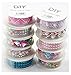 ALL in ONE 7 Rolls Mixed Color Acrylic Rhinestone Lace Washi Tape for Gift Wrapping Decoration, Scrapbooking, Holiday, Party, DIY