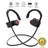 Bluetooth Headphones, SgTaw Best Wireless headphones Sports Earphones w/ Mic Waterproof HD Stereo Sweatproof Earbuds for Gym Running Workout 9 Hour Battery Noise Cancelling Headsets