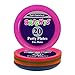 Party Essentials Hard Plastic 9-Inch Round Party/Luncheon Plates, Assorted Neon, 20-Count
