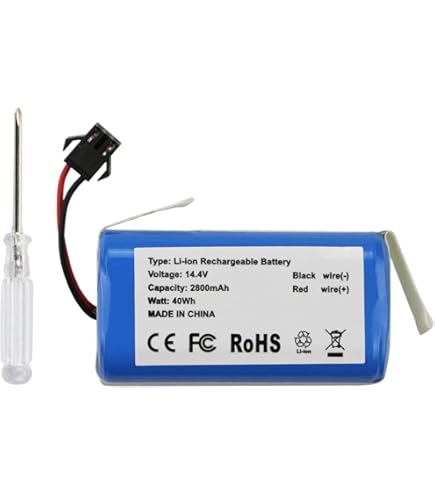 Batteria Compatibile Bagotte BG600 BG700 - Ricambio 2600mAh 14.8V Li-Ion Per Robot Aspirapolvere - Foto 3