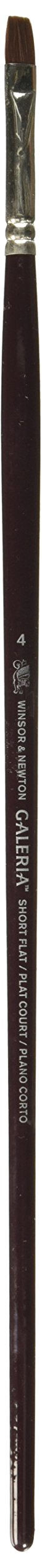 Winsor & Newton Size 4 Galeria Long Handle Short Flat Brush
