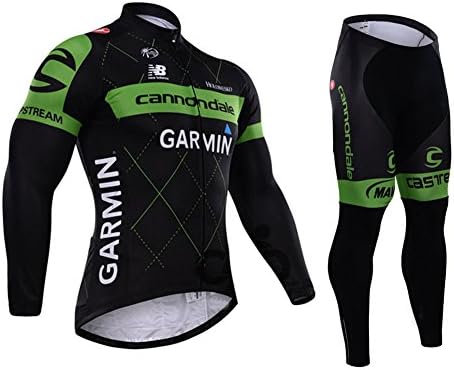 UONO Mens Long Sleeves Cycling Jersey Jacket Pants Padded Suit