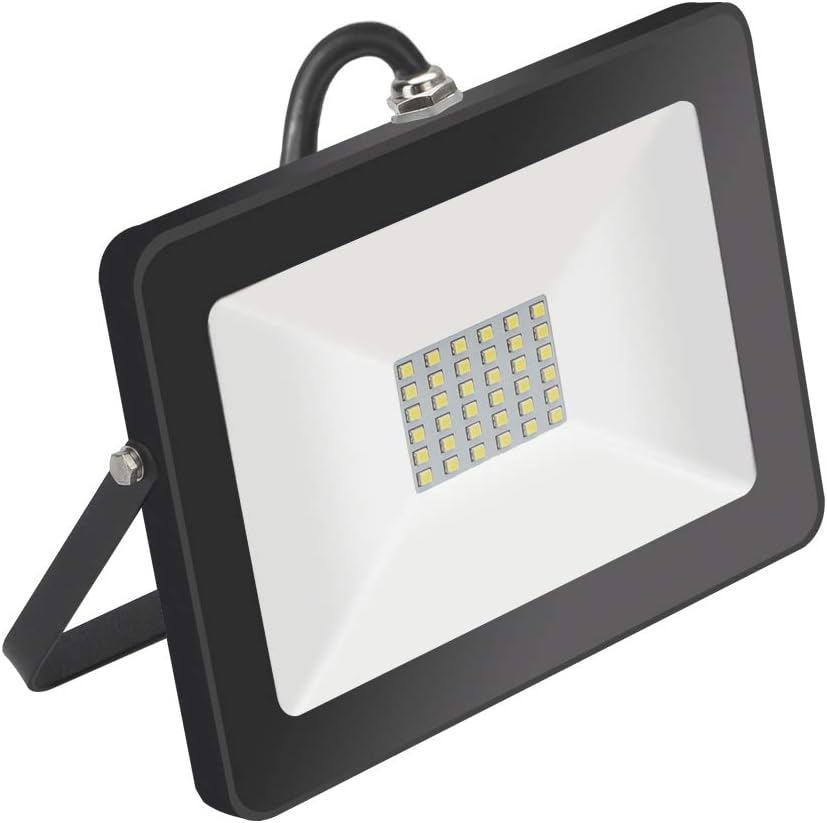 SUNGNY 30W LED Flood Light Waterproof Security 6500K 100LM/W Outdoor Lighting IP65 Perfect for Garage Garden Forecourt Wall Playground