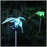 Moonrays 92348 Hummingbird Garden Stake Light and Outdoor Solar-Powered