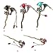 Voberry® New Women Hair Accessory Retro Rhinestone Petal Hairpin Fashion Tassels Tuck Comb Hair Fork (A)