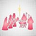 Christmas Nativity Stencil, 3.25 x 4 inch (S) - Classic Religious Nativity Card Stencils for Painting Cards