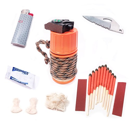 Buy 10 in 1 Emergency Fire Starter Kit with UCO StormProof Matches