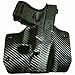 Black Carbon Fiber Kydex OWB Holsters for More Than 200 Different Handguns. Left & Right Versions Plus Speed Clips Available.