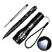 Eligara Tactical Pen, EDC Tactical Flashlight Pen Set, Black Ink Ballpoint Pen Glass Breaker + 5 Modes 800LM Flash Light (Battery Not Included) (Tactical Pen + Flashlight)