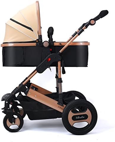 New Baby Stroller Can Sit Reclining Folding Shock Absorbers Stroller Light Stroller Stroller Seasons Apply For Warm Summer Cool Comfortable Sleeping Basket