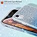 MILPROX Case Compatible for iPhone XR Case Glitter Luxury Shiny Sparkly Slim Bling Crystal Clear, 3 Layer Hybrid, Protective Soft Case Compatible for iPhone XR(2018)