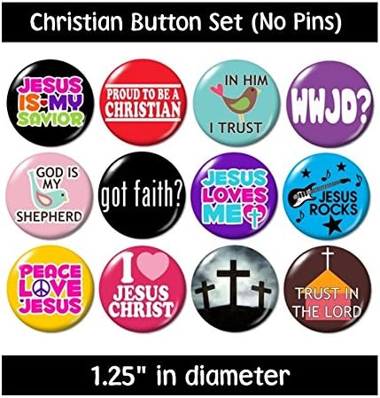 Christian Flatback (no pins) Buttons