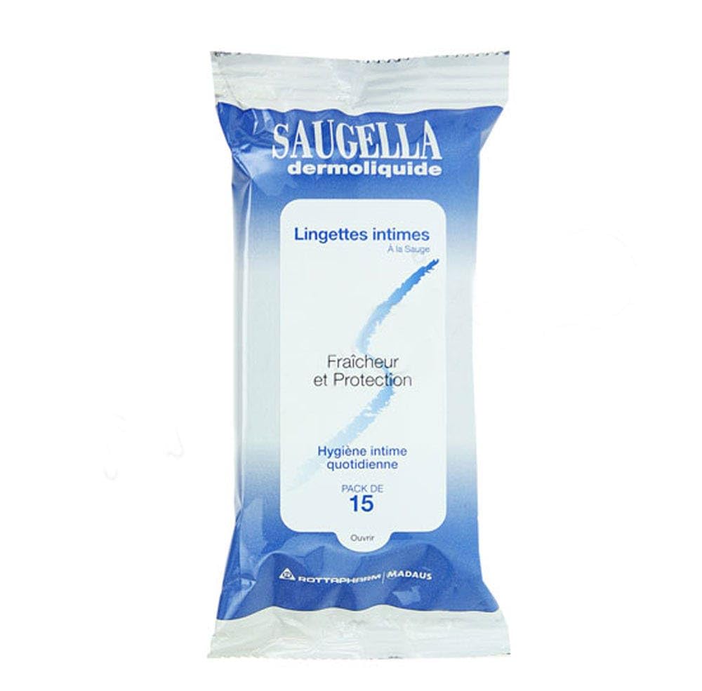 Saugella Dermoliquid 15 Intimate Cleansing Wipes