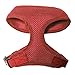 Gooby - Freedom Harness II, Choke Free Mesh Harness for Small Dogs with Microsuede Straps, Red, Medium