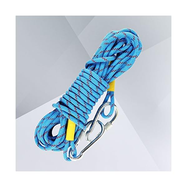 vorcool Outdoor Klettern Seil 2 meter Klettern Seil mit 10 cm Stahl Haken (zufällige Farbe) – Bild 6