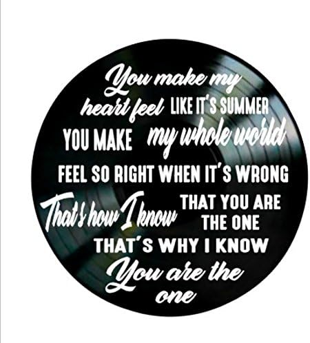 The One song lyrics by Kodaline on a Vinyl Record Album Valentine