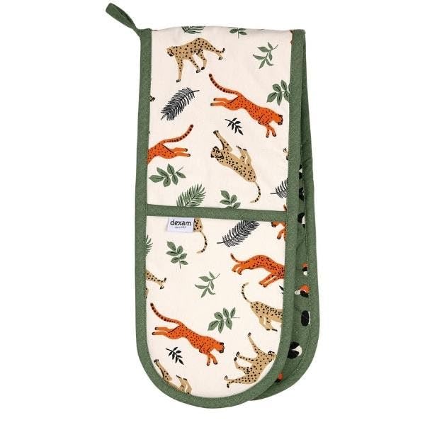 Leopard Print Double Oven Gloves