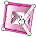 Geomag 22-Piece Construction Set with Assorted Pink Panels – Mentally Stimulating for Children and Adults – Safe and Construction – For Ages 3 and Up