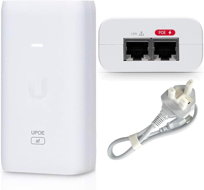 Ubiquiti U-POE-af 802.3af PoE Injector 48V 15W with TOMAN UK Adapter