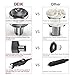 Deik Car Vacuum, Car Vacuum Cleaner with DC 12V, 4.5 Kpa Handheld Auto Vacuum Cleaner, Lightweight Car Cleaner with UL Cigarette Lighter Plug, LED Light, Stainless Steel Hepa Filter, One Carry Bag