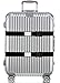 TRANVERS Luggage Straps For Suitcases Baggage Belt Heavy Duty Adjustable 2-Pack Black