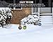Juvale Christmas Yard Sign Stakes - 4-Pack Assorted Happy Holidays Round Sign Decoration for Outdoor Lawn Garden, Santa, Snowman, Penguin, Reindeer Designs, 17 x 8 Inches