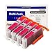 INK4WORK 4 Pack Compatible Ink Cartridge Replacement for Canon CLI-251XL CLI-251 XL Magenta to use with PIXMA MX722 MX922 iP7220 iP8720 iX6820 MG5420 MG5422 MG5520 MG5522 MG5620
