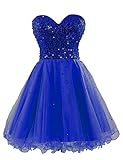 Favebridal Women's Short Petite Sequined Homecoming Prom Gown Dresses SD032
