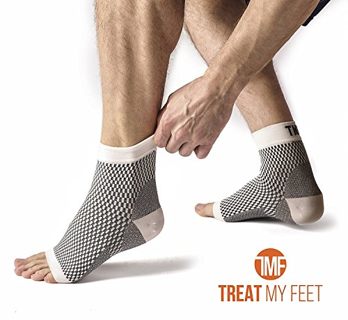 Plantar Fasciitis Compression Socks By Treat My Feet – Relief From Foot Pain, Swelling & Edema – Improves Blood Circulation, Achilles Heel & Arch Support – FDA Registered Ankle Sock (Small - 3pack)