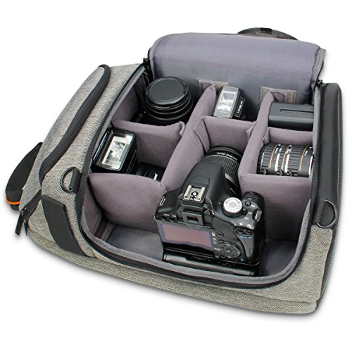 USA Gear DSLR Camera Backpack with Padded Dividers, Tripod Holder