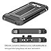 Jiunai Galaxy J5 Case 2016, Hybrid Dual Layer Hard Cover TPU Silicone Shockproof Bumper Defender Protective Shell Armor Heavy Duty Protection for Samsung J5 Black