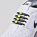 HICKIES No Tie Shoelaces For Adults Premium Black/Yellow Shoe Laces For Sneakers No Tie Laces - 14 Elastic Waterproof Tieless Shoelaces, A Pair Unisex No Tie Running Shoe Laces One Size fit All