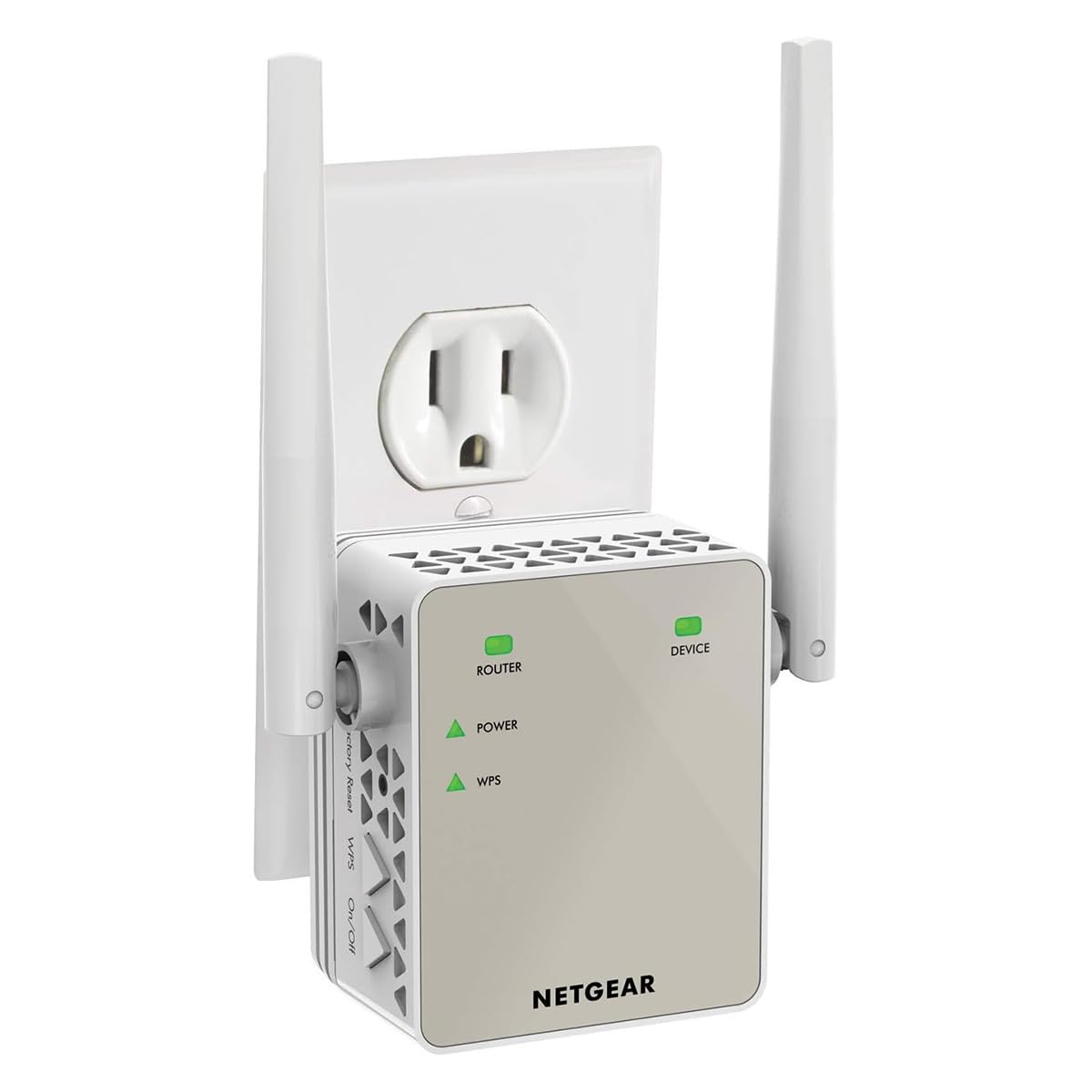 Photo 1 of NETGEAR WiFi Range Extender (EX6120) - Add up to 1,500 sq. ft., 25 Devices - AC1200 Dual Band Wireless Signal Booster & Repeater (Up to 1.2 Gbps Speed), Compact Wall Plug Design – Free Expert Help