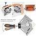 Wood Clamps Right Angle Clamps,Corner Clamp Single Handle 90°Aluminum Alloy Corner Clamp for Carpenter, Welding, Engineering, Photo Framing,Adjustable Swing Jaw(Width:3.7'',Opening:2.7''),Grey