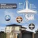 Dual-Omni-Directional Outdoor TV Antenna - ANTOP HD Digital TV Antenna with High Gain Smartpass Amplifier, 4G LTE Filter Noise-Free Reception for 4K HD Free TV Channels - 33ft Coaxial Cable