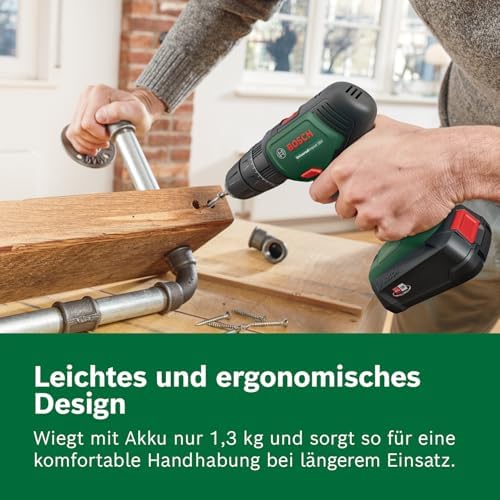 Home and Garden Bosch Akku Schlagbohrschrauber UniversalImpact 18 V (1 Akku, 18 Volt System, im Koffer)