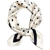 JERLA 100% Pure Mulberry Silk Square Scarf for Hair-27''x27'' Women Men Natural Silk Neckerchief Headscarf