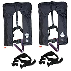 Schnorchelmasken 51kF2ItgO5L. SS300 2 Stück vollautomatische Rettungsweste mit Schrittgurt und Bergungsschlaufe
Hochsee Rettungsweste 150 Newton in der Farbe schwarz, vollautomatische Ausführung, manuelle Auslösung auch möglich
ohnmachtsichere Lage wird nach der Auslösung automatisch erlangt, gute Sichtbarkeit nach der Aktivierung durch Signalfarbe sowie Reflektoren