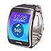 HWHMH 1PC Replacement Stainless Steel Metal Band Wristband Bracelet Strap For Samsung Galaxy Gear S SM-R750 Smart Watch (Black)